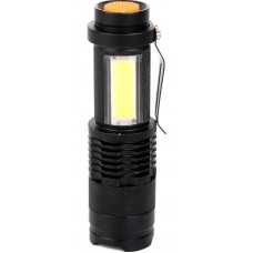 Фонарь LED 51531(XPE+COB.Zoo.4 реж.1XLR6.алюм., откр.блистер)